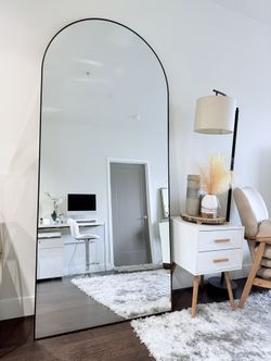 Oversized BLACK Arch Full Length Mirror