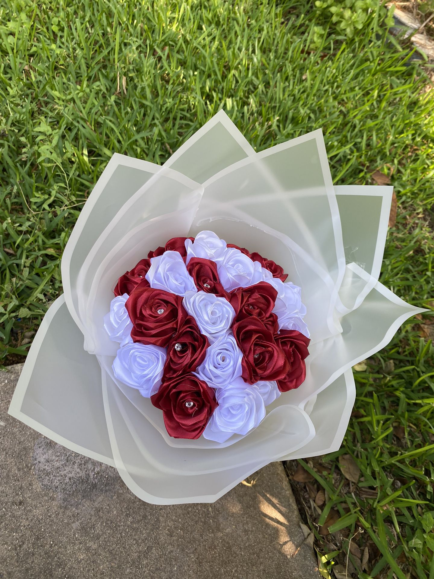 Red + White Eternal Bouquet