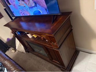 Fireplace tv stand