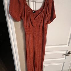 Burnt Orange Jumpsuit
