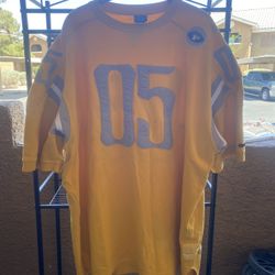 Size XXL “Y2K” FUBU Men's Yellow and Grey T-shirt