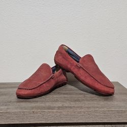 ECCO 8.5 Genuine Leather Red Loafer