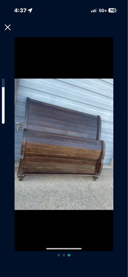 ❤️SOLID WOOD QUEEN SIZE DARK BROWN COLOR❤️