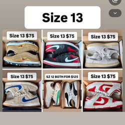 Jordan’s Nikes & size 13 package deal