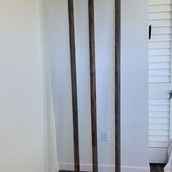 Used Solid Wood 8 Ft. Poles. 7inch In Diameter.  $30