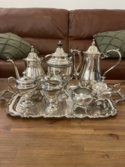 Friedman & Rogers Full Set Silver Tea Service 8 Pieces