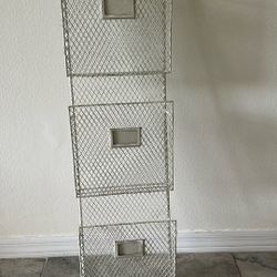 Rustic Farmhouse Style File organizer/ book Shelving 