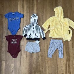 Infant Boys 6 Pieces Lot Size 9 Months 