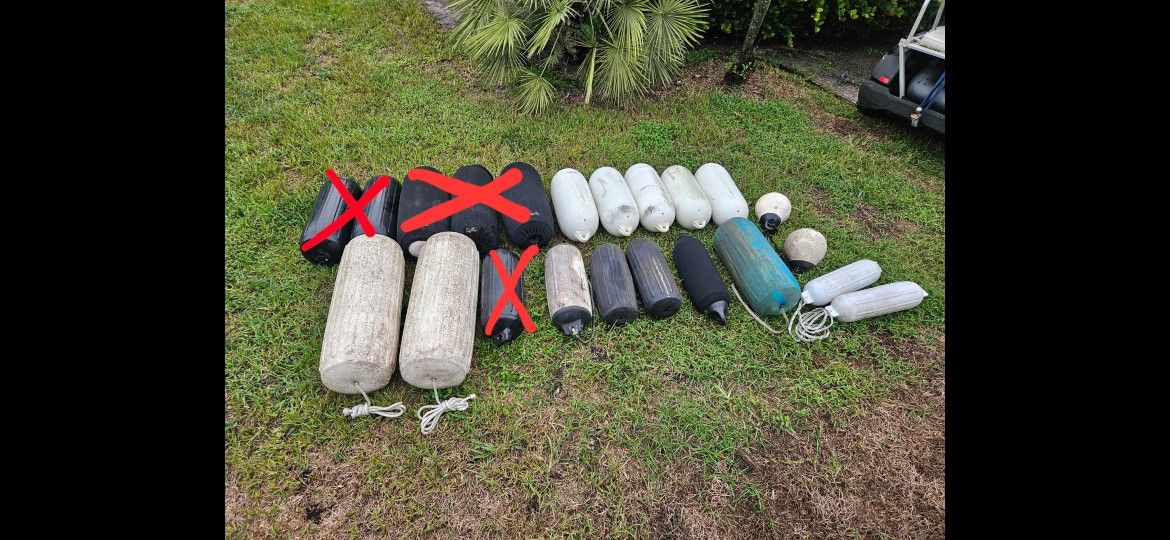 Boat Fenders Bouys Bumpers All Sizes $15-40each