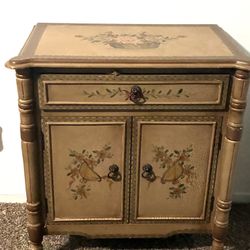 Vintage  Wooden Nigthstand Drawer 
