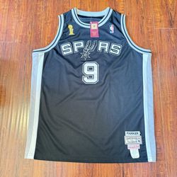 Tony Parker San Anto Spurs Mitchell &Ness Finals  Hardwood Classic Jersey Sz 52