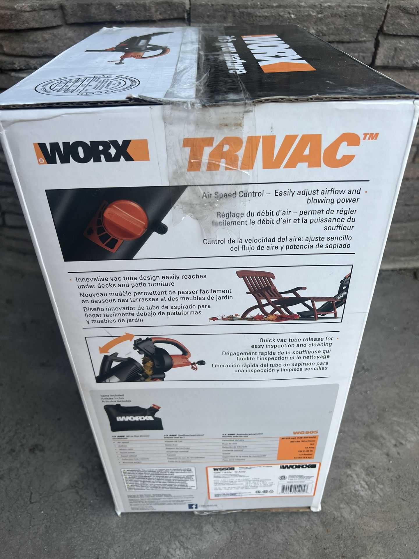 120 MPH 350 CFM 12 Amp Electric Leaf Blower/Mulcher/Vac with Metal