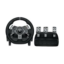 Logitech G920 Driving Force Racing Wheel and Floor Pedals, Real Force Feedback, Stainless Steel Paddle Shifters, Leather Steering Wheel Cover for Xbox