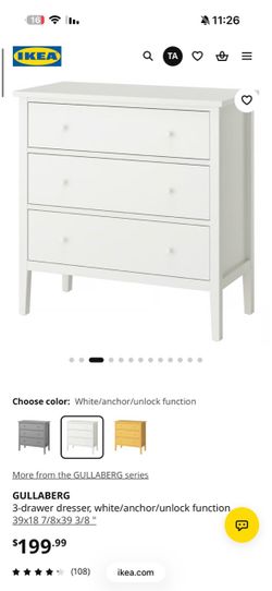 New IKEA Gullaberg dresser