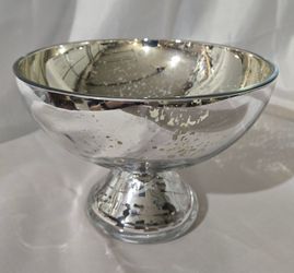 Teleflora Mercury Glass Bowl Vase