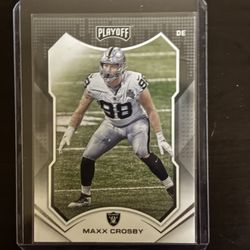 2021 Panini Playoff Football # 92 Maxx Crosby NFL Raiders