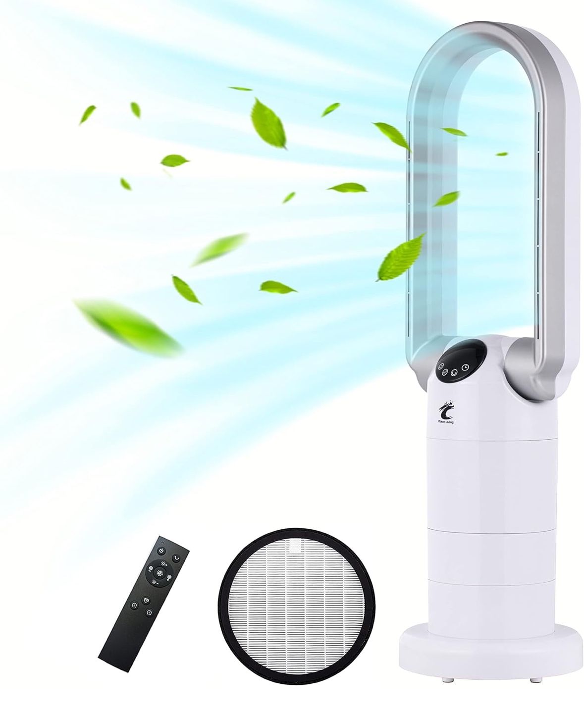 Bladeless Tower Fan with Air Purifier Oscillation