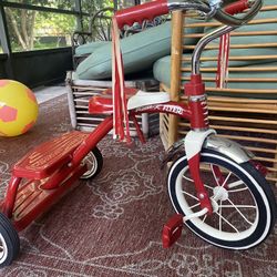 Classic Red Radio Flyer.