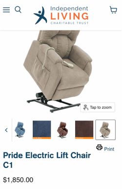 Electric lift chair. Pride.