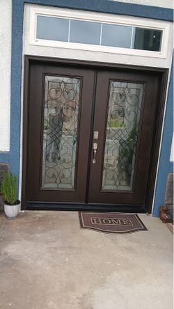 73” x 81” fiberglass entry door