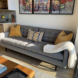  Crate & Barrel Petrie Midcentury Sofa