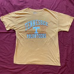 Men's Tennessee Volunteers T-Shirt Russell Size Large Orange