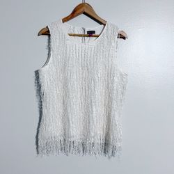 Vince Camuto All Over Fringe Top