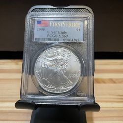 2008 American Silver Eagle $1 FirstStrike MS69