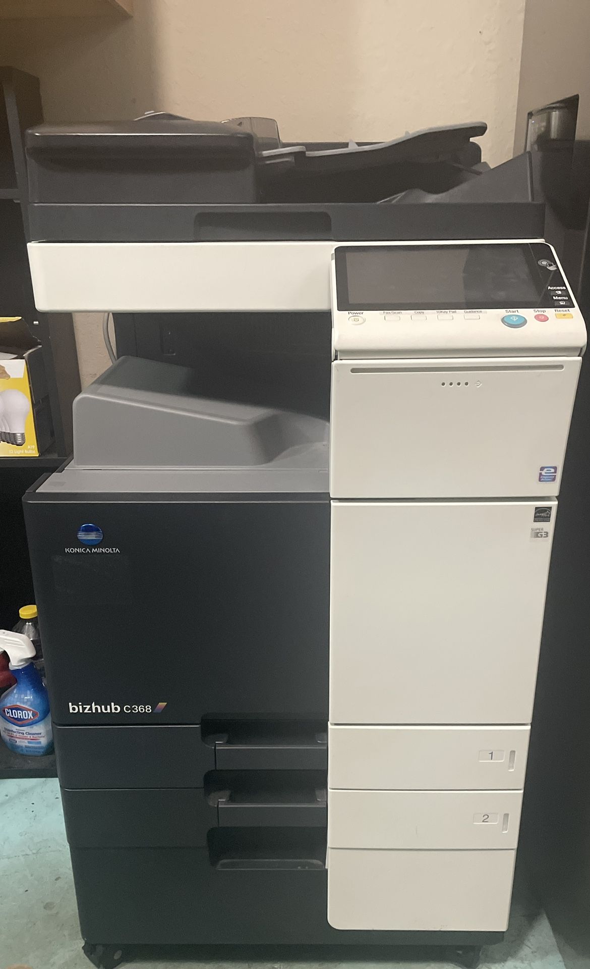 BELOW MARKET & OFFICIAL MAINTENANCE REPORT! Konica Minolta Bizhub C368 - Tested & Low 103K Pages