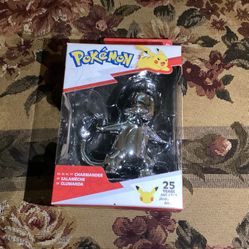Pokemon 25th Years Anniversary Silver Charmander Series 1 figure