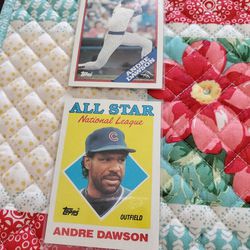 Andre Dawson Chicago Cubs Baseball Cards 