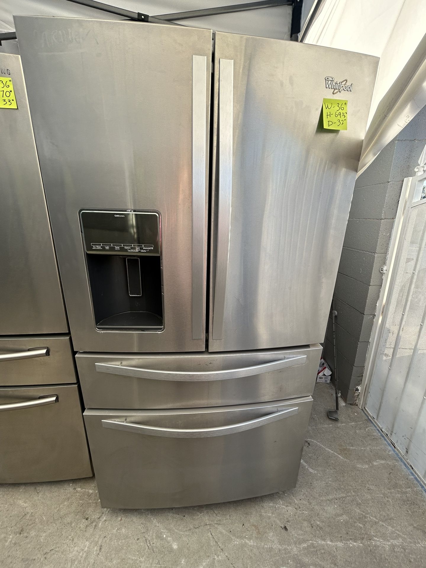 Whirpool Beautiful Stainlees Steel 4 Doors Refrigerator