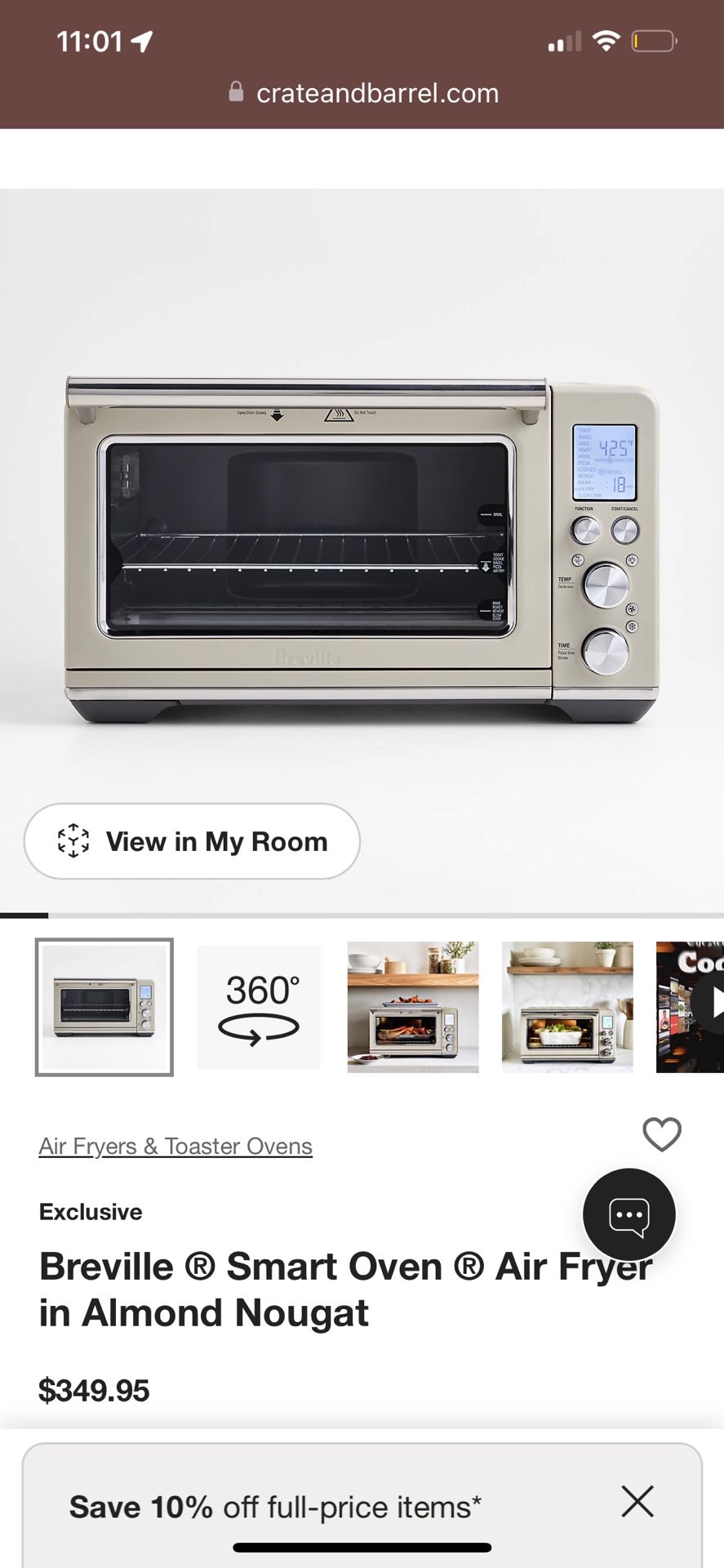 NIB - Breville Air Fryer - Almond Nougat