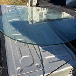 Round Thick Glass Table