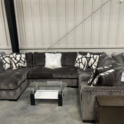 Large Plush Sectional On Sale Now 