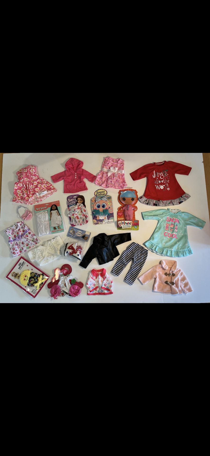 Assorted Doll Clothing - Neonate Babies, Syndees, Lalaloopsy, Zapf & Others