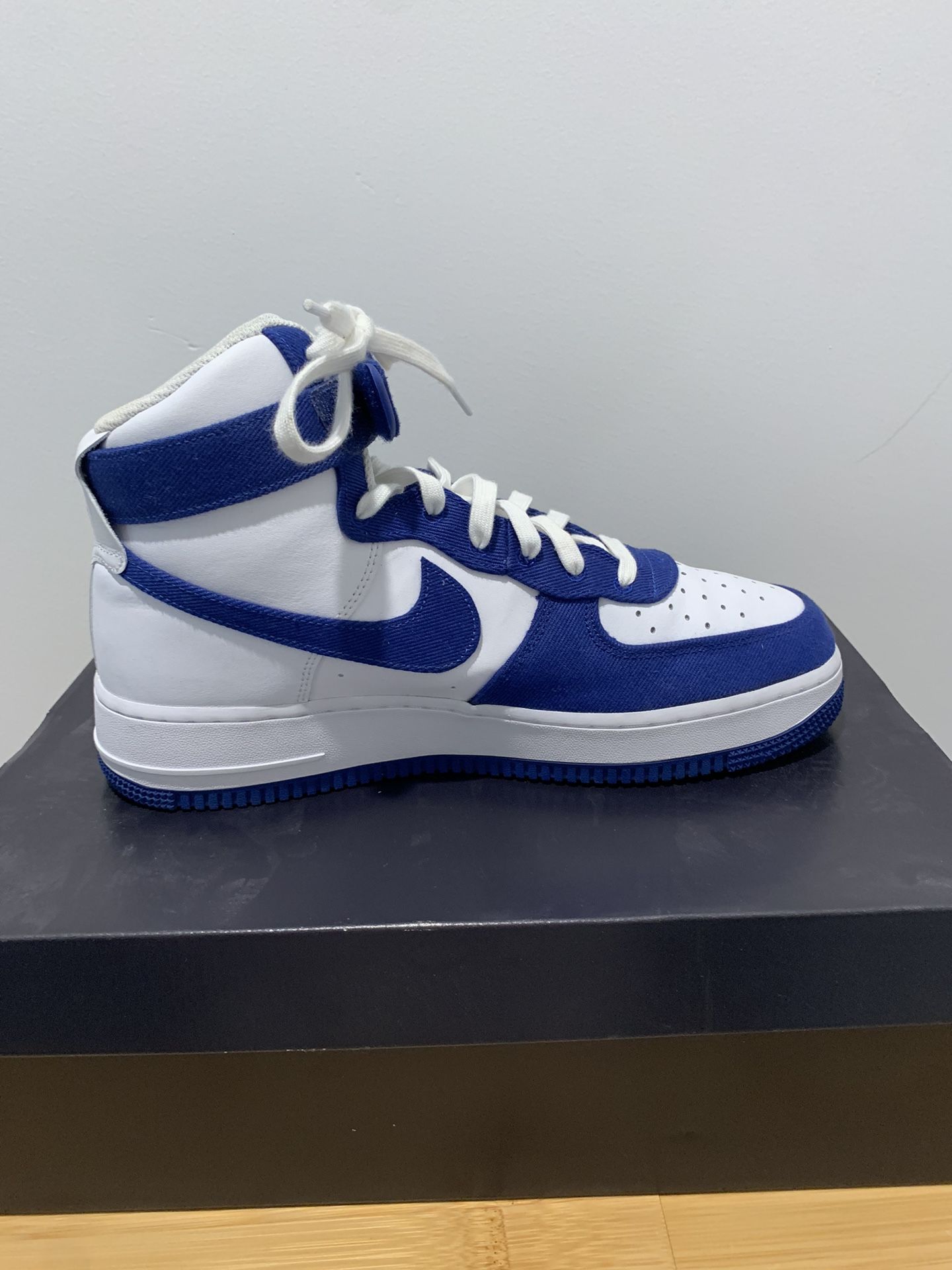 Nike Air Force High '07 LV8 EMB (Dodgers) White/Rush Blue Men's