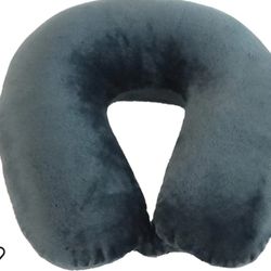 Adult Neck Pillow, Compact, Perfect for Plane or Car Travel, Charcoal

