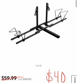 Upright Heavy Duty 2 Bike Bicycle Hitch Mount Carrier Platform Rack Truck SUV