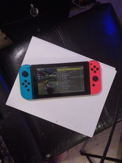 Nintendo Switch Neon Blu And Neon Red Handles