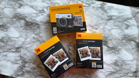 📸 Kodak Mini Shot 3 Retro Instant Camera & Printer Bundle + Extra Photo Paper