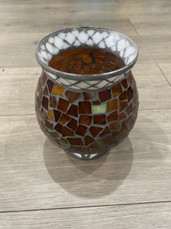 Stained Glass Candle Holder