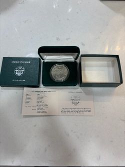 1989 American Eagle One Ounce Silver Dollar coin.