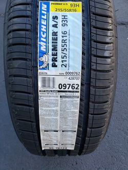 BRAND NEW MICHELIN PREMIER AS 215/55r16 TIRE