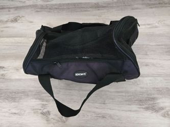 BENCMATE Soft Sided Small Pet Carrier Travel Bag | Black