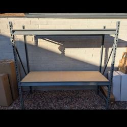 Uline Steel storage rack Shelving 2 shelves 77"W x 48"D x 72"H 