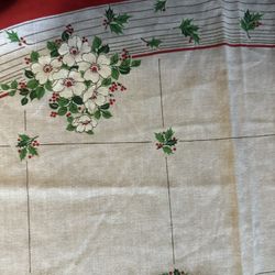 Beautiful oval tablecloth