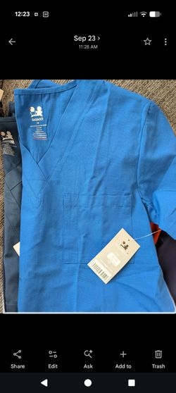Off brand name scrub tops sz. XS