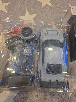 Grey RC  Die-Cast Racing Car Model Kit