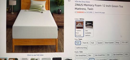 Twin mattress